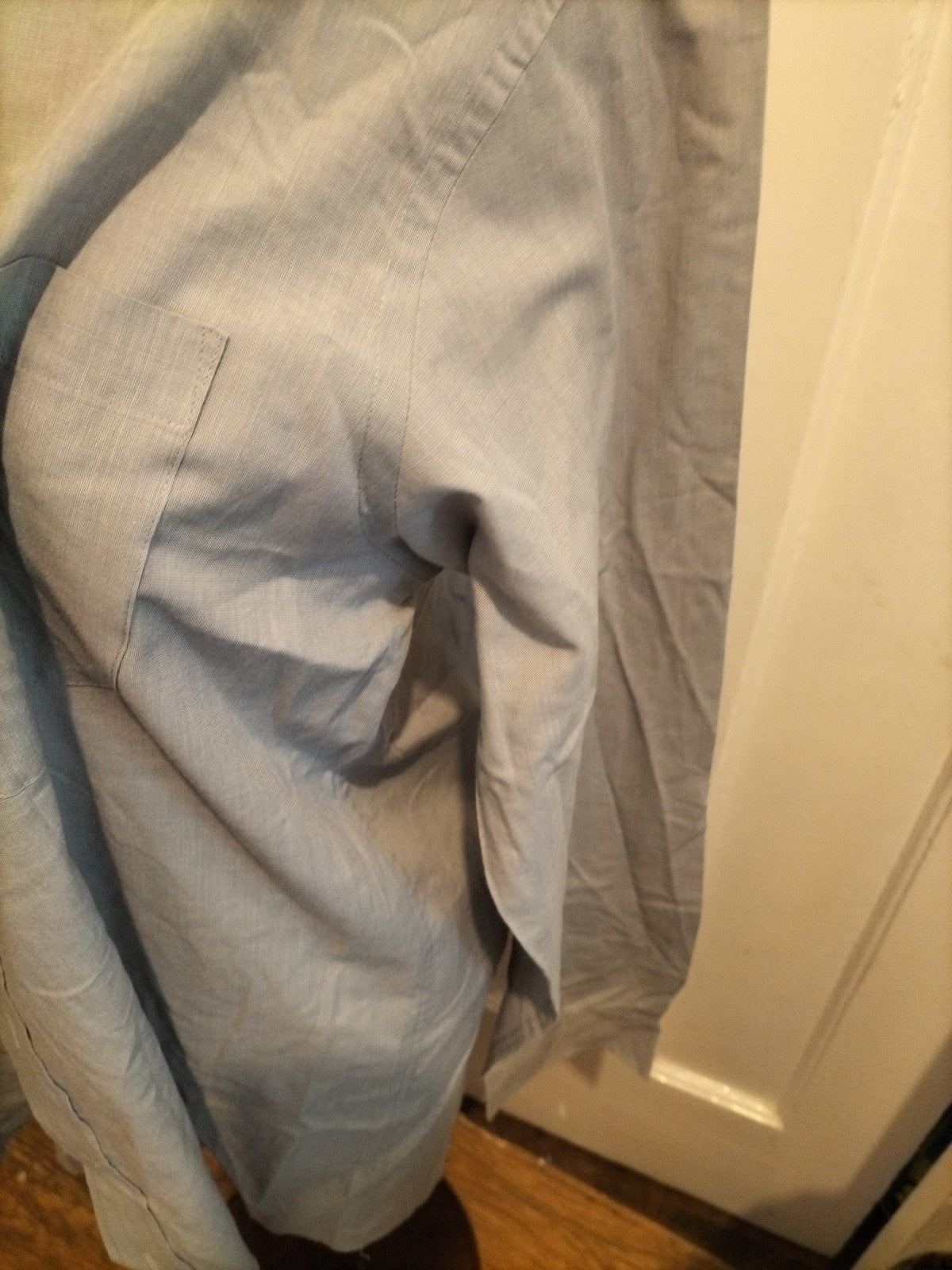 Mens M&S Man Size 16" Grey Long Sleeved Formal Shirt