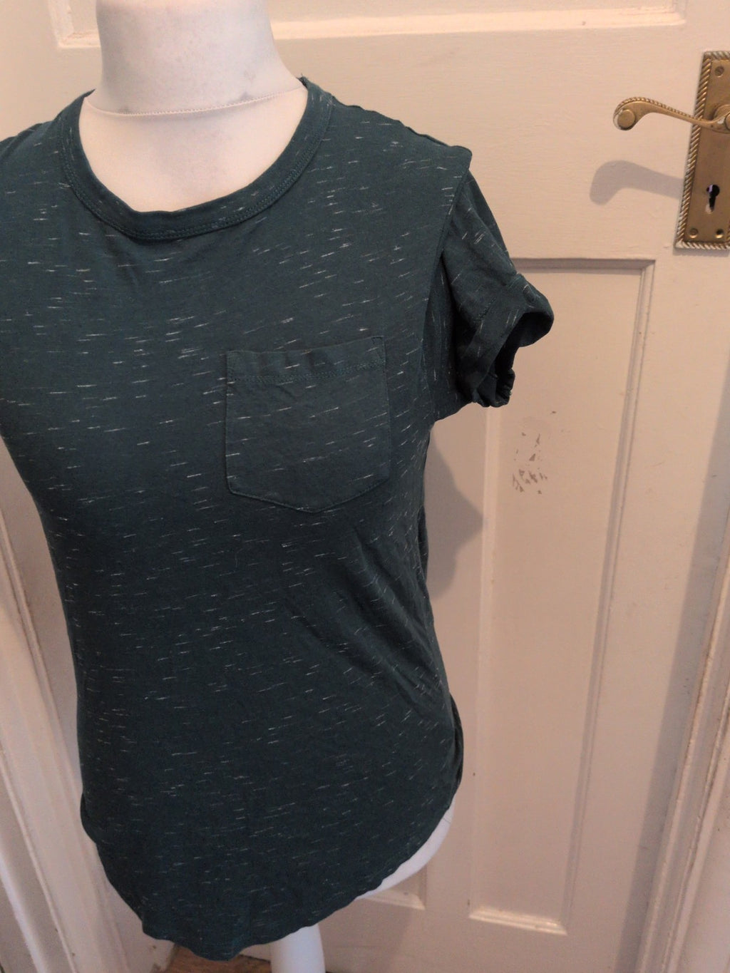 Primark Mens T-shirt Small Green Flecked