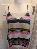 River Island 14 Multicoloured Strappy Sleeveless Top