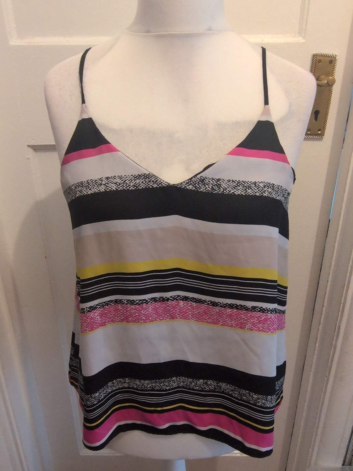 River Island 14 Multicoloured Strappy Sleeveless Top