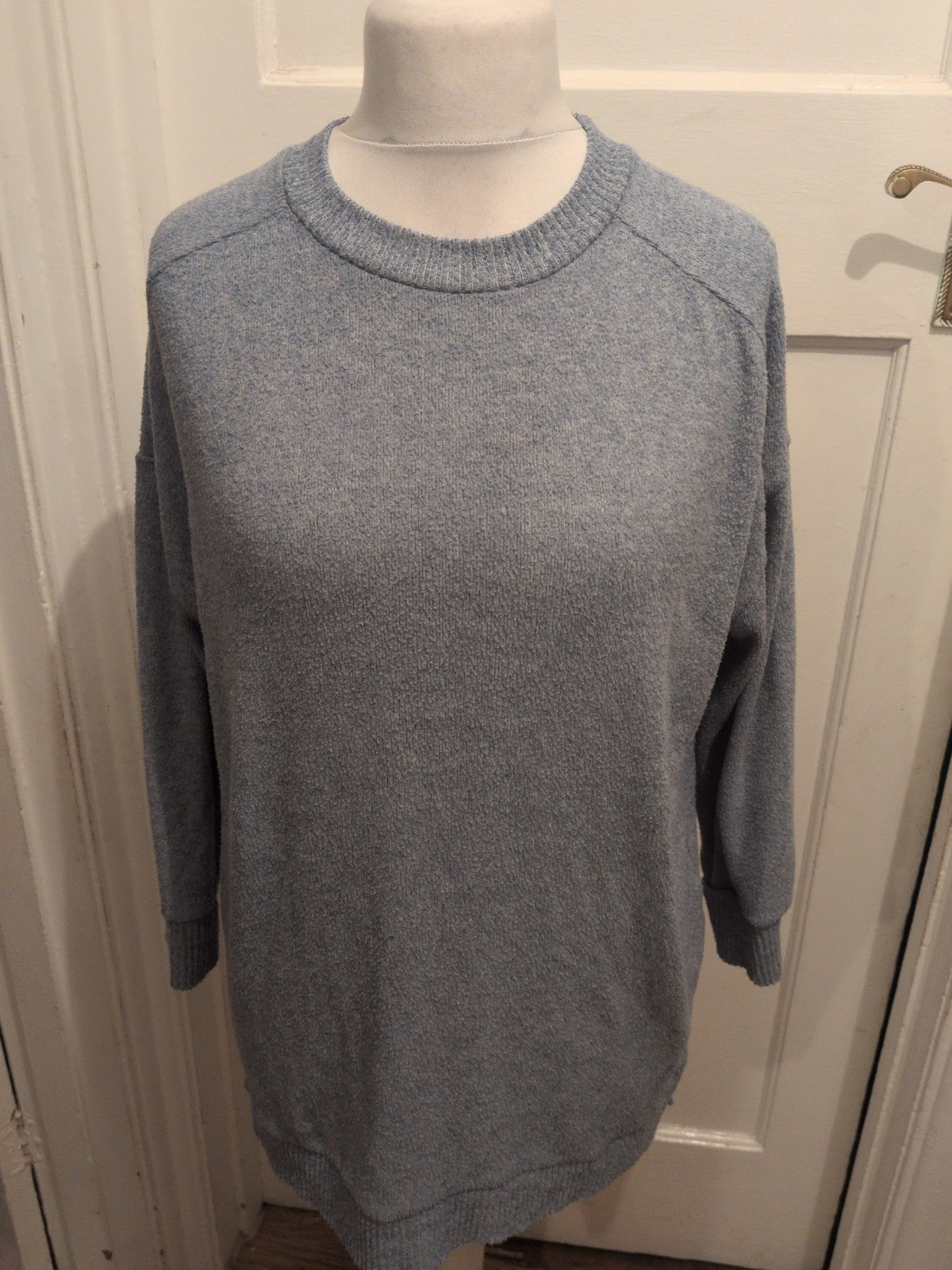 Ladies Tu Size 14 Blue Flecked Long Sleeve Pullover Jumper