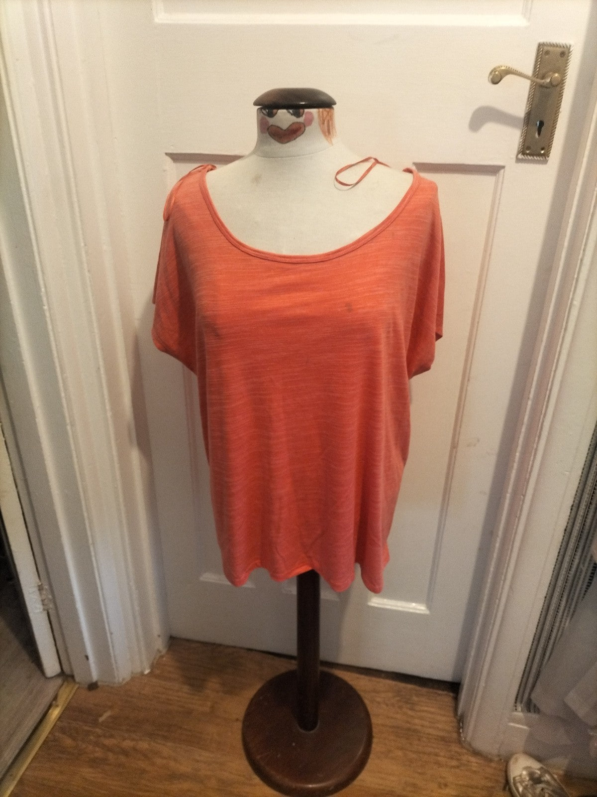 Ladies Souluxe Size XL Coral Short Sleeved Tshirt(Mark On Front)