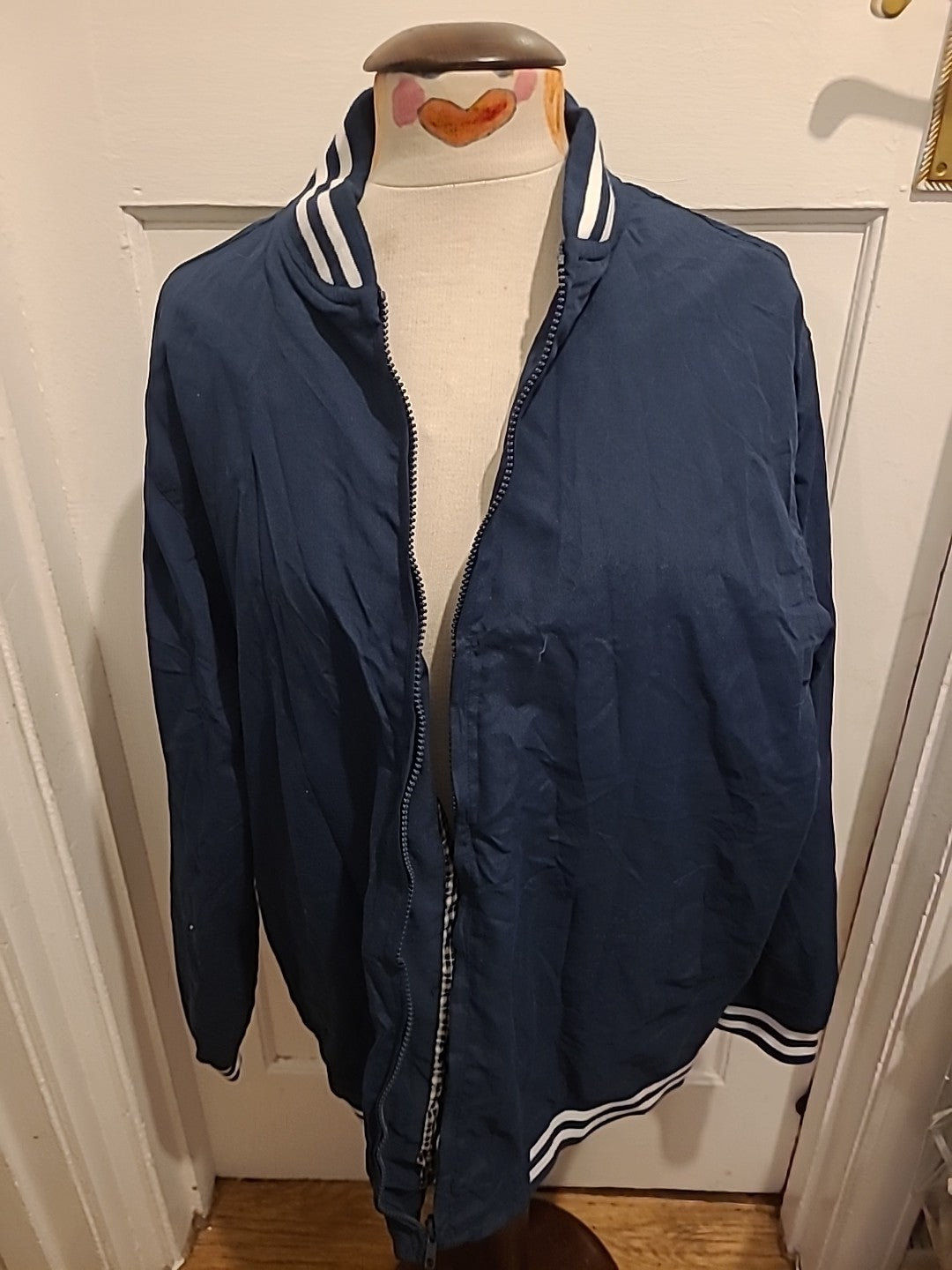 Ladies Jolliman Size XL Navy Lined Zip Through Jacket