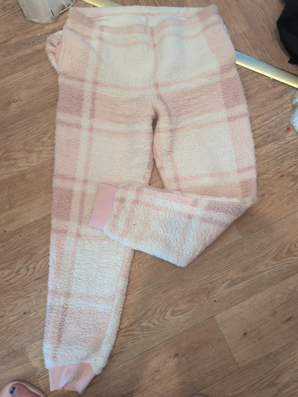 George 16-18 Pink And White Warm Pyjama Bottoms