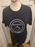 Mens Fruit Of The Loom Size Large Black Glastonbury Short Sleeved Tshirt