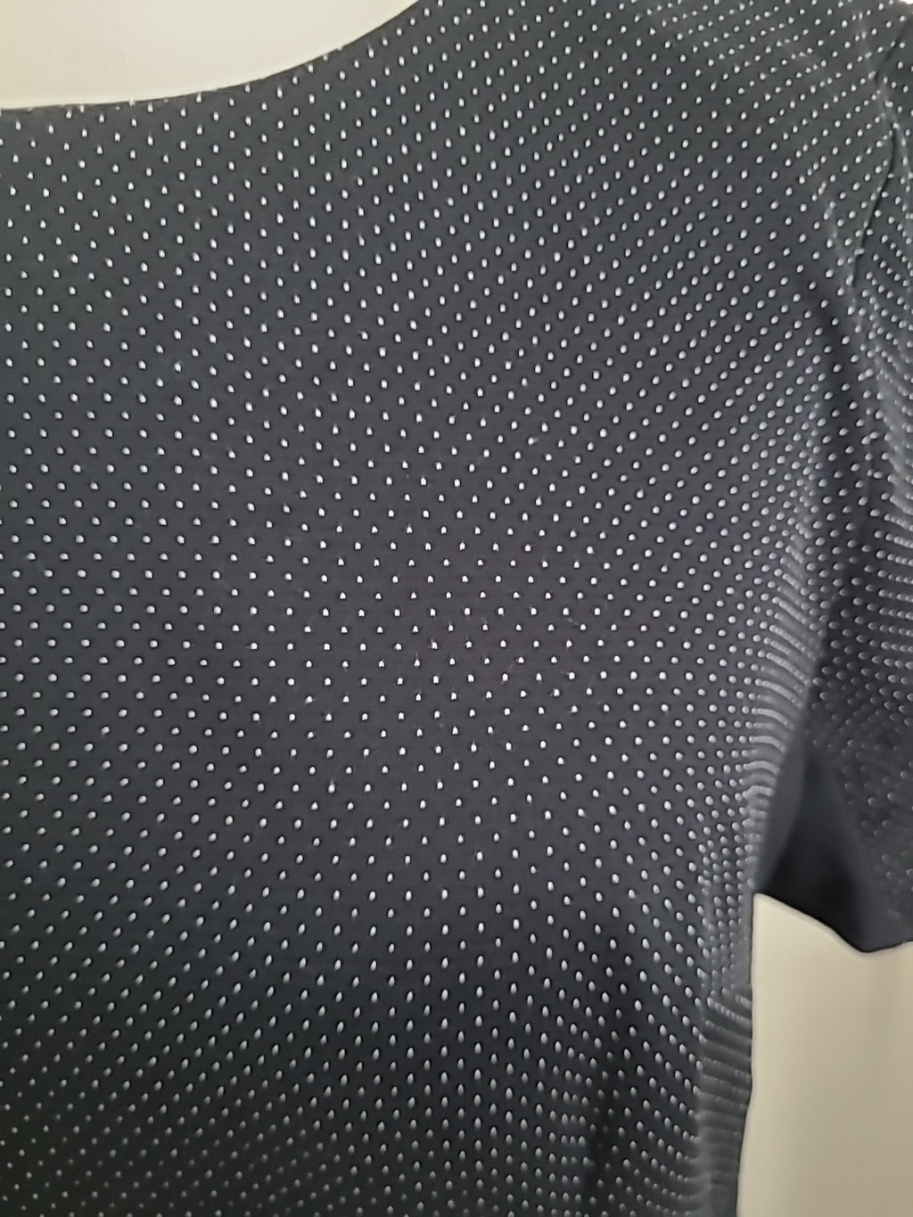 Ladies Tu Size 18 Navy And White Dotty Short Sleeved Maxi Dress