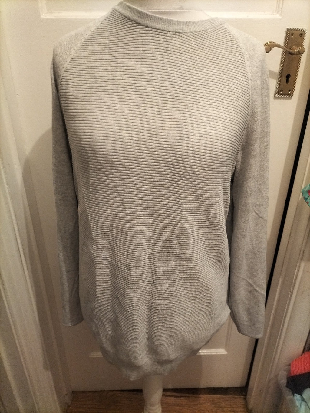 TU Medium Grey Brush Rib Long Sleeve Jumper Pullover