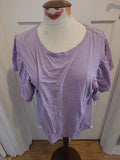 Ladies Beloved Size Large Lilac Short Sleeved Tshirt