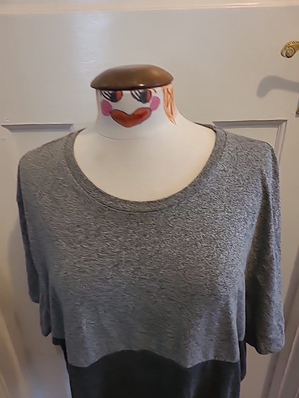 Mens Tu Size 2xl Two Tone Grey Short Sleeved Tshirt