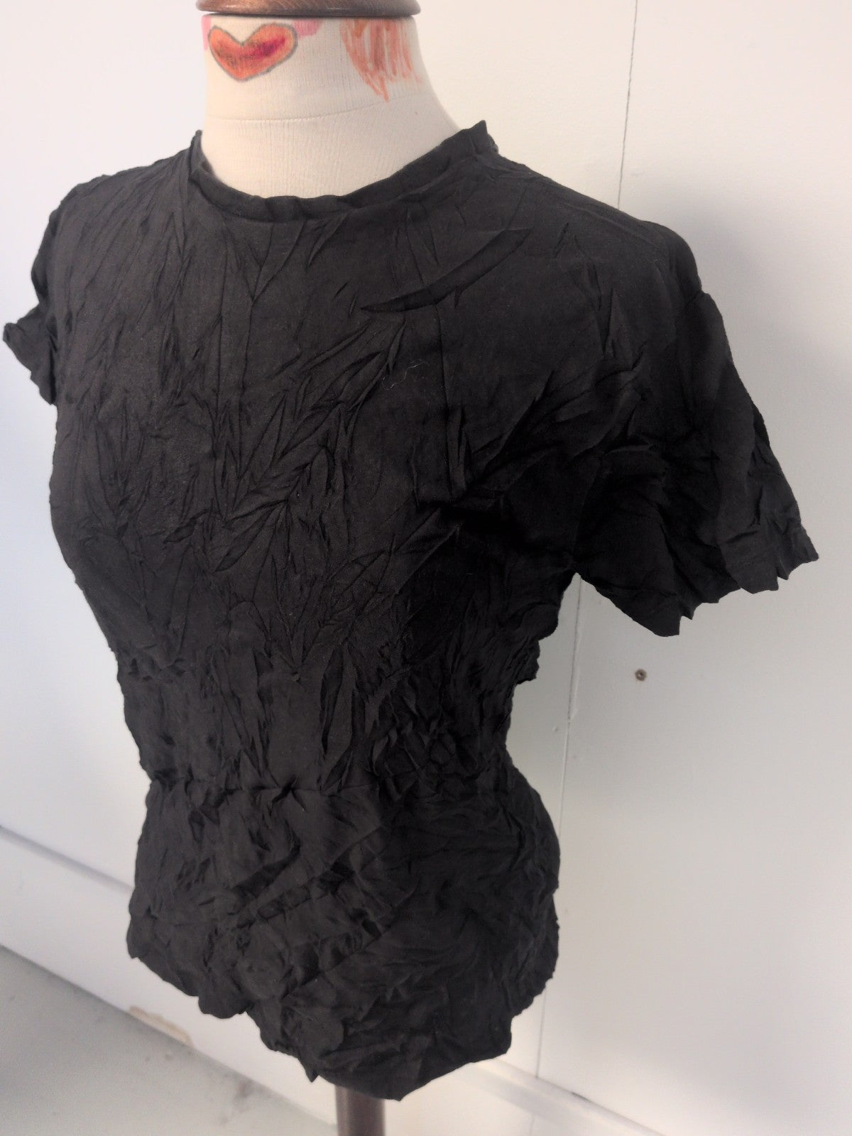 Mens Primark Size Small Regular Fit Short Sleeve Black T-shirt
