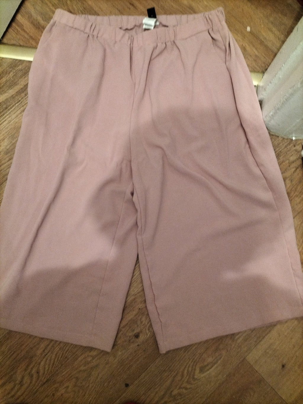 Emery Rose 3XL Pink Wide Leg Crop Trousers