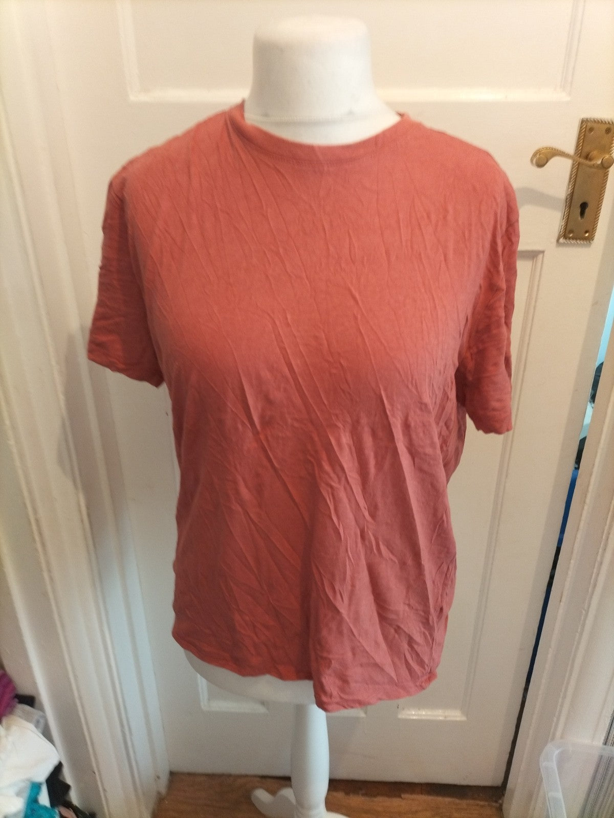 Primark Medium Regular Fit Rusty Brown Short Sleeve T-shirt