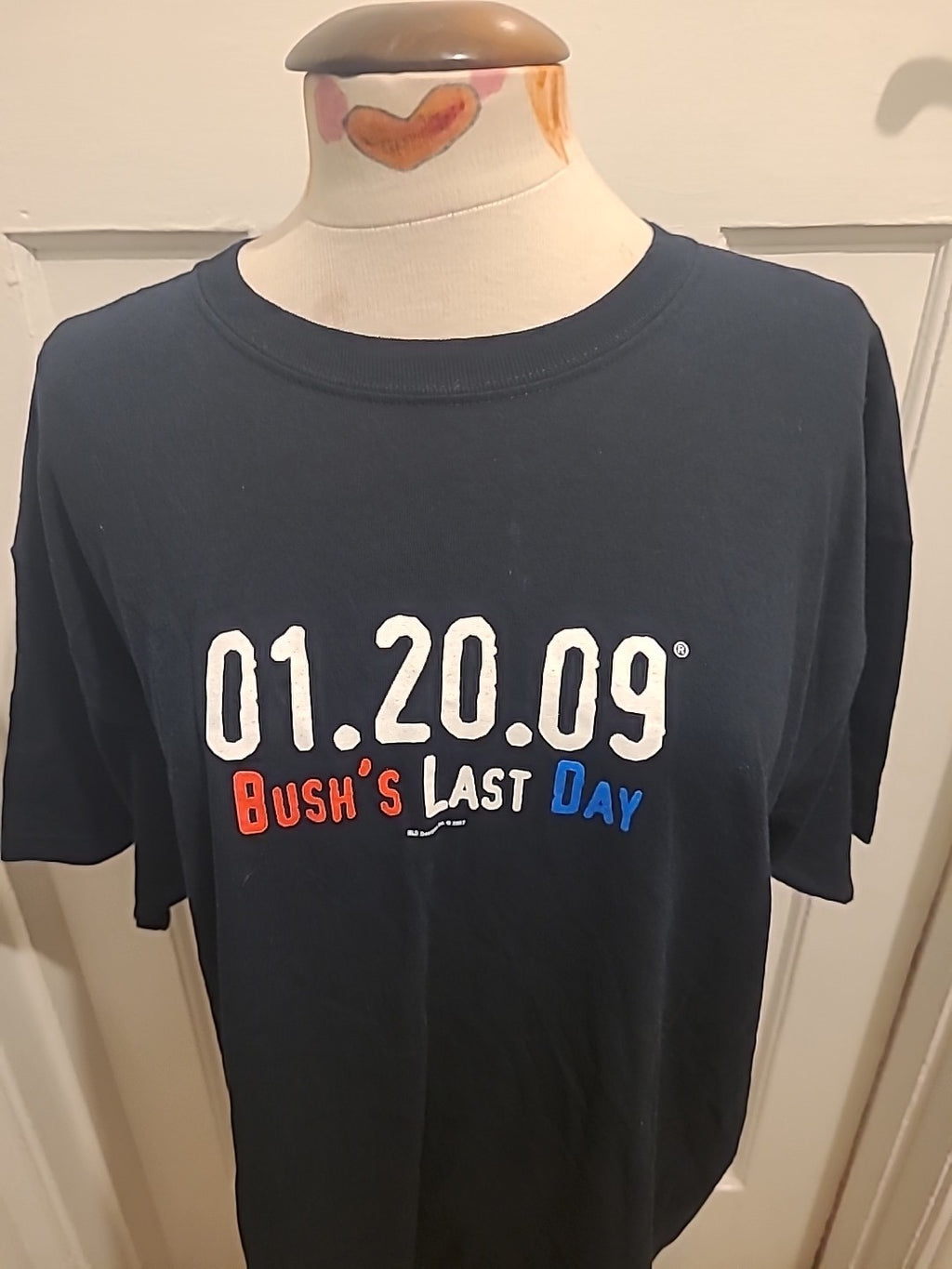 Mens Gildan Size XL Black"bush's Last Day" Tshirt