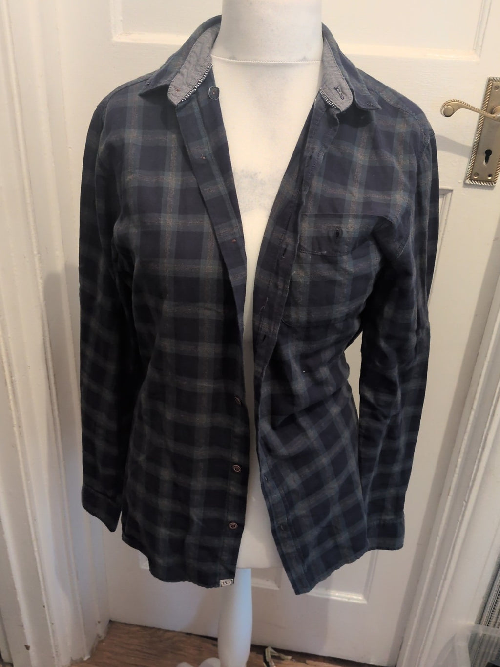 Boston Crew Medium Tartan Check Long Sleeve Shirt