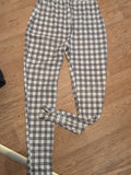 Prettylittlething 14 Check Front Zip Trousers
