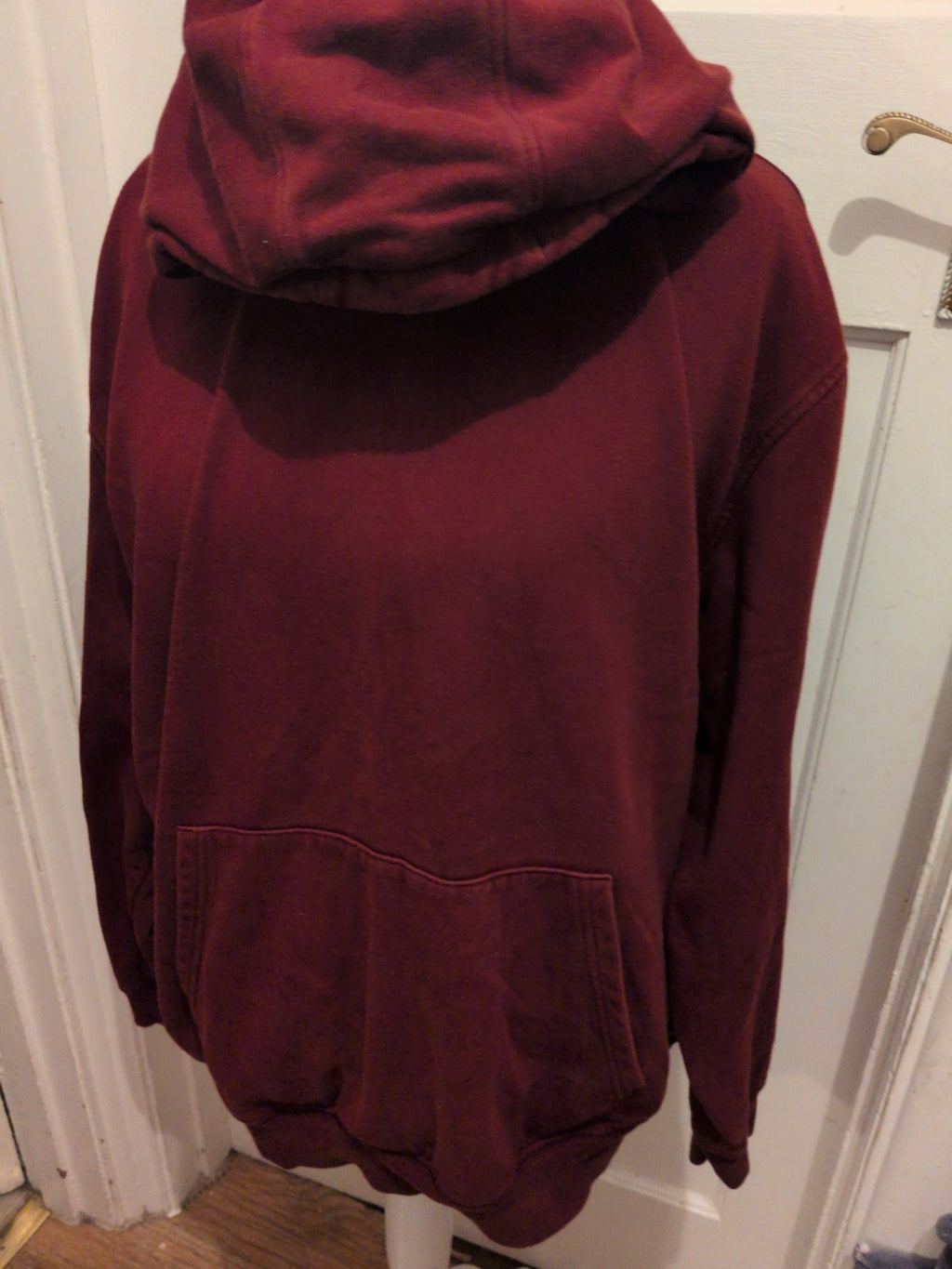 Mens Marks And Spencer Large Oversized Purple Pullover Hoodie