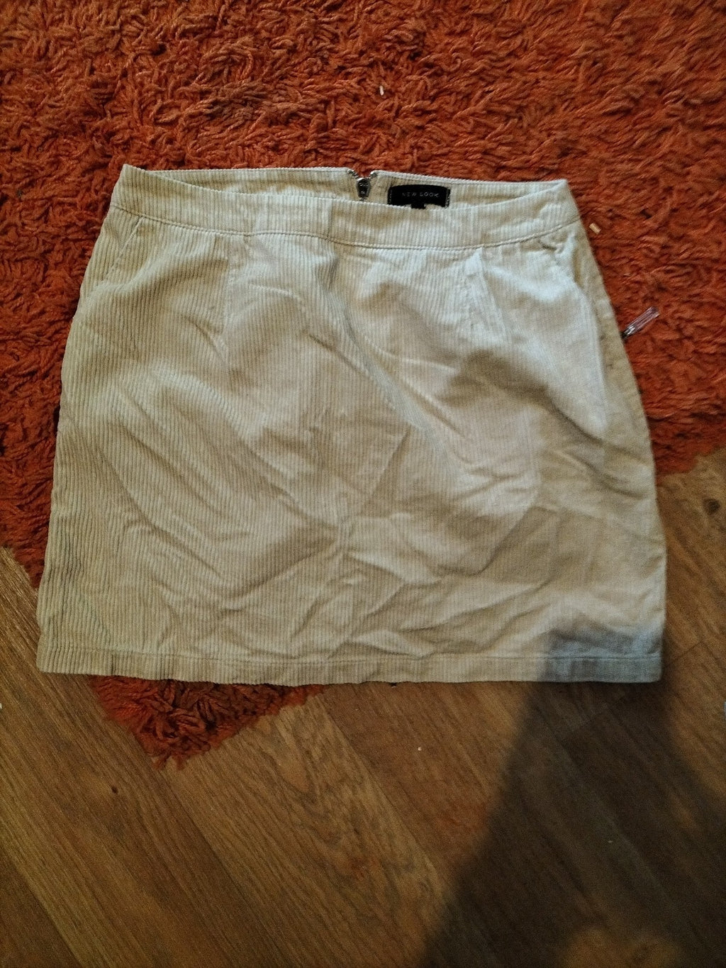 Ladies New Look Size 10 Beige Mini Skirt