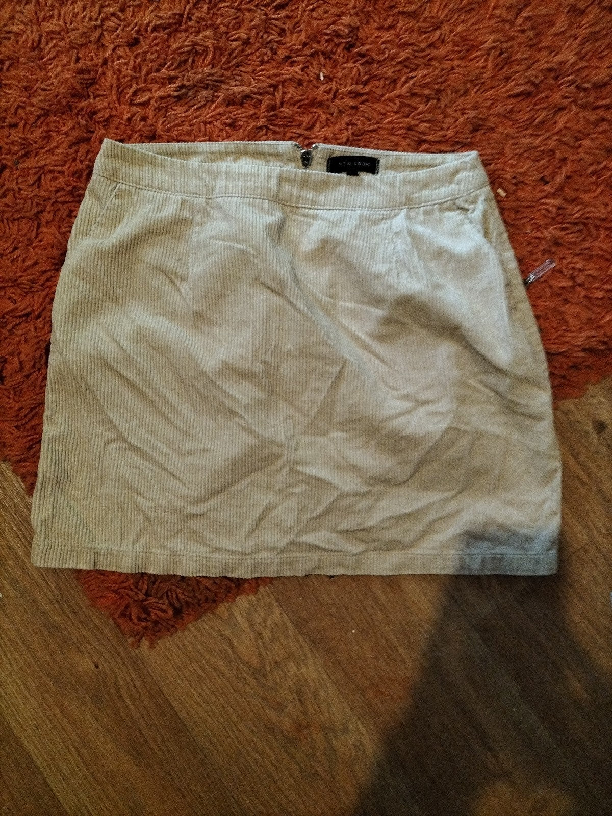 Ladies New Look Size 10 Beige Mini Skirt
