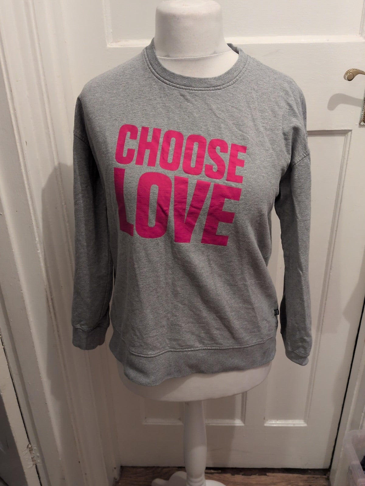 Small Grey Choose Love Pullover Jumper