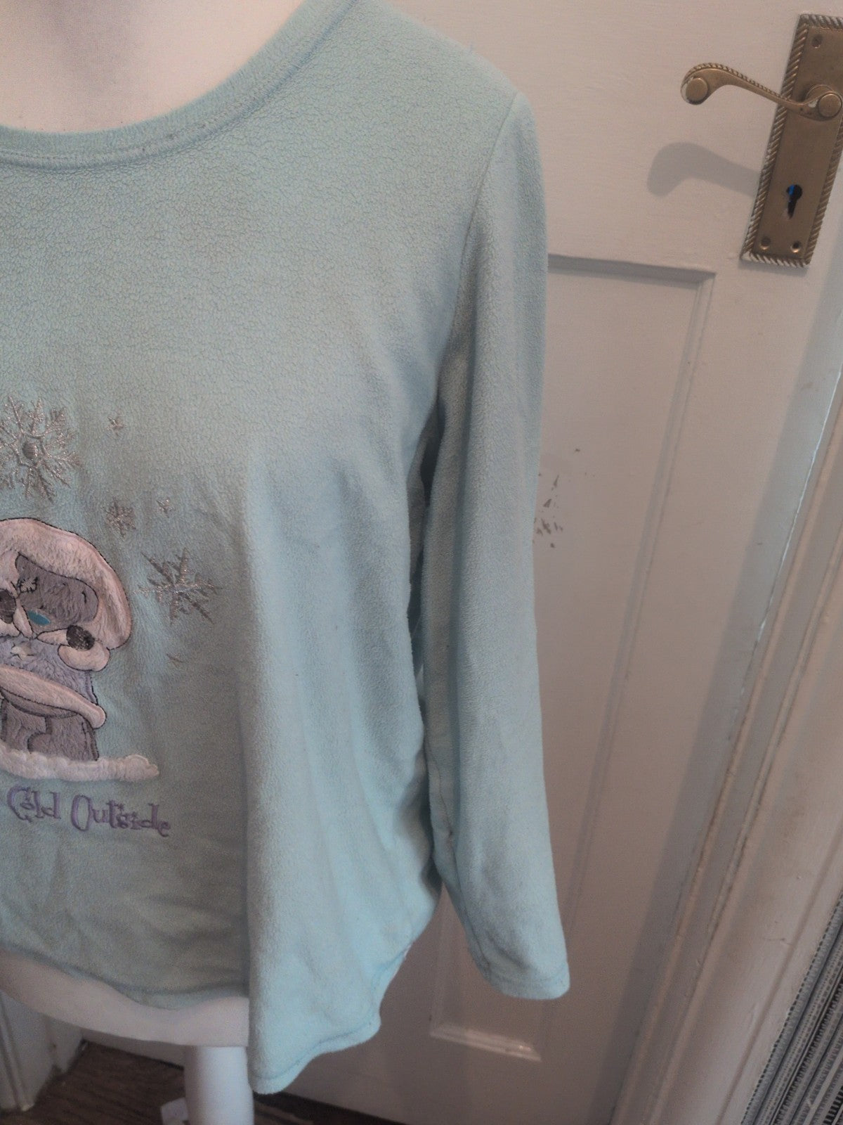 20-22 Blue Cold Outside Pyjama Top