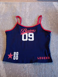 Girls Sleeveless Top Age 14 Years Shein Navy/red/white