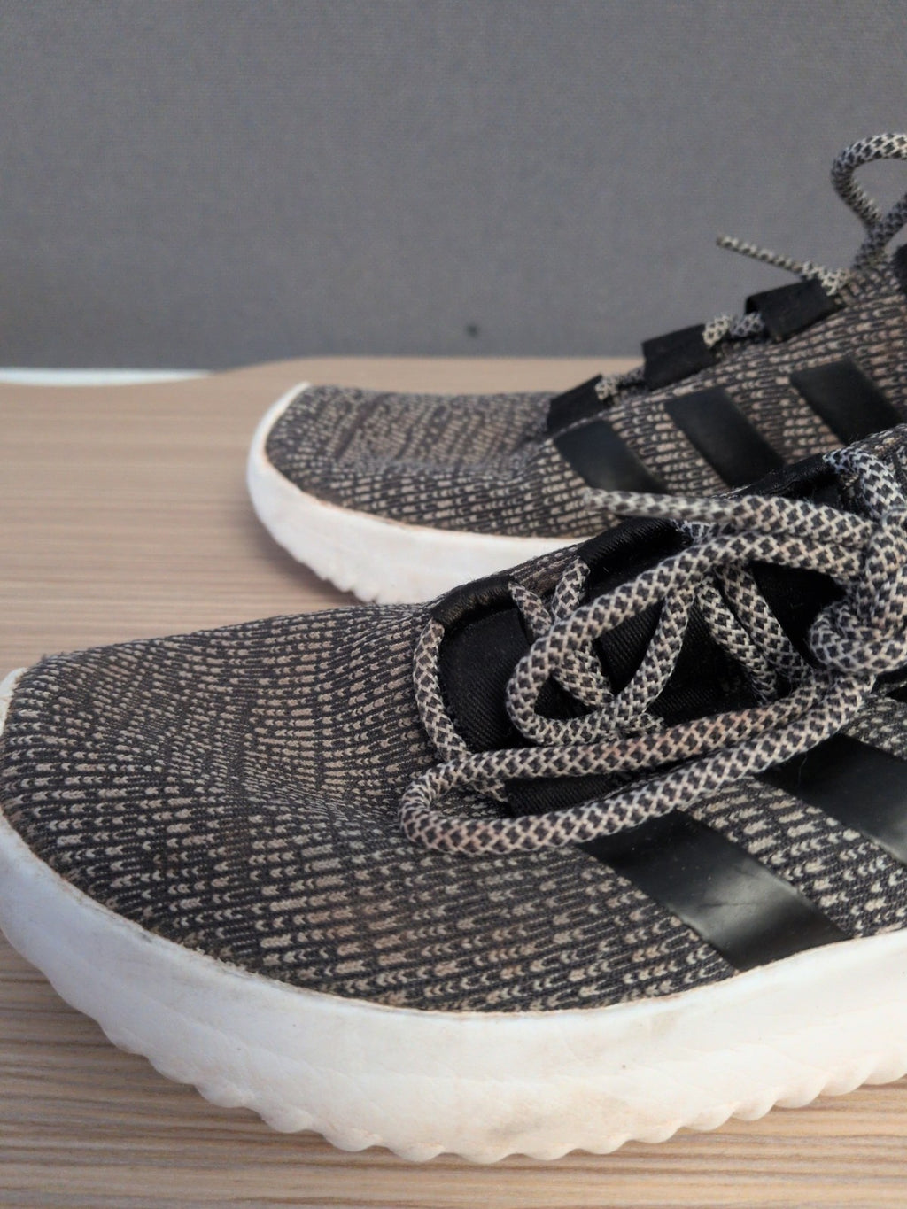 Adidas UK 5 Brown Black And White Running Trainer