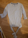 Ladies Reebok Size 14 Beige Mid Sleeved Tshirt