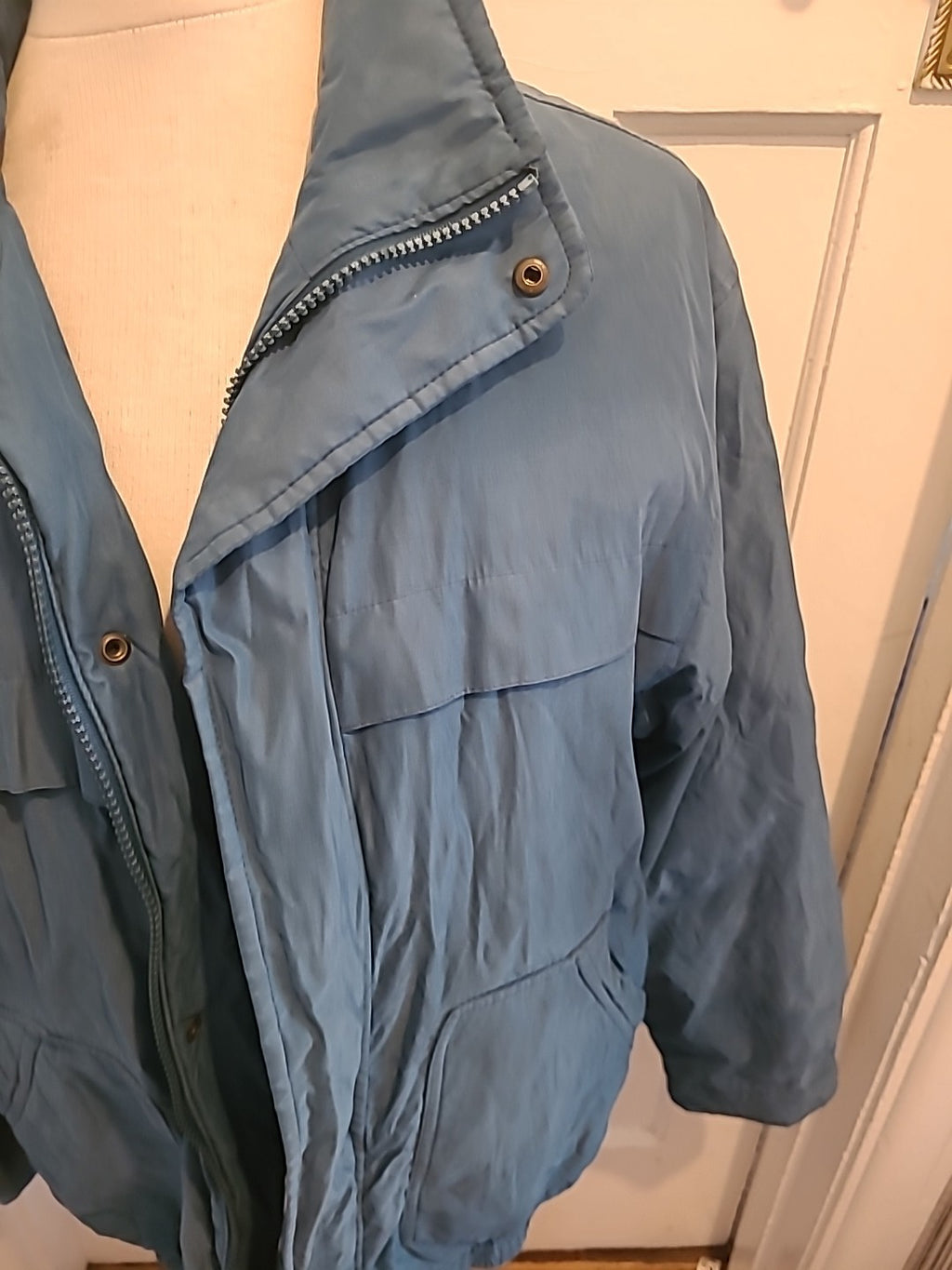 Mens Casual Club Size Small Teal Lined Coat