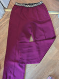 XL Purple Elasticated Trousers
