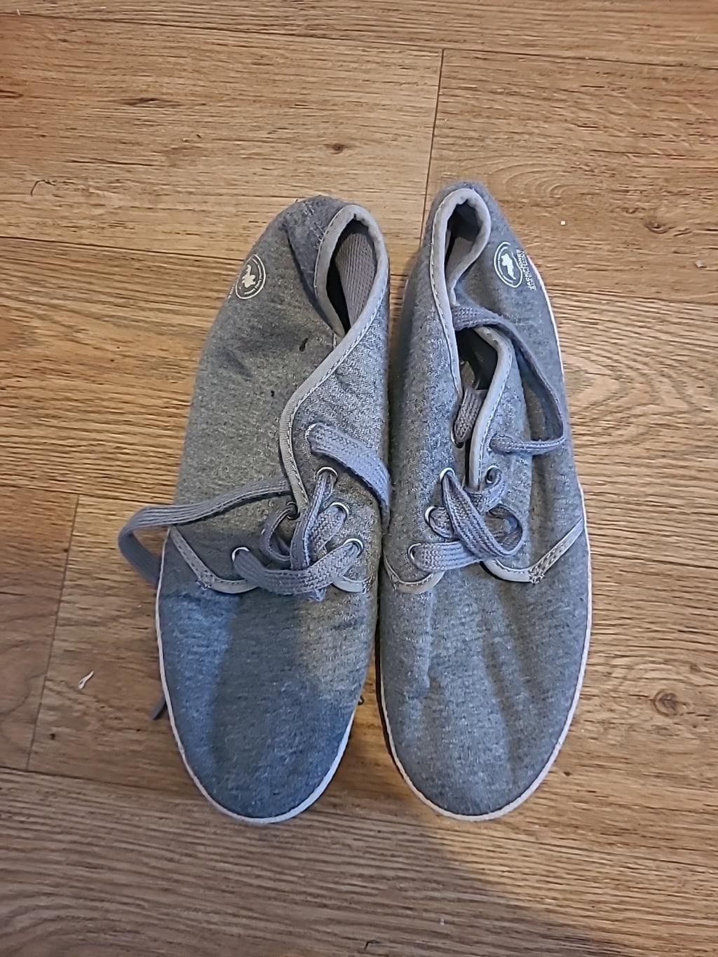 Mens Jack&Jones Size Uk 9 Grey Lace Up Shoes