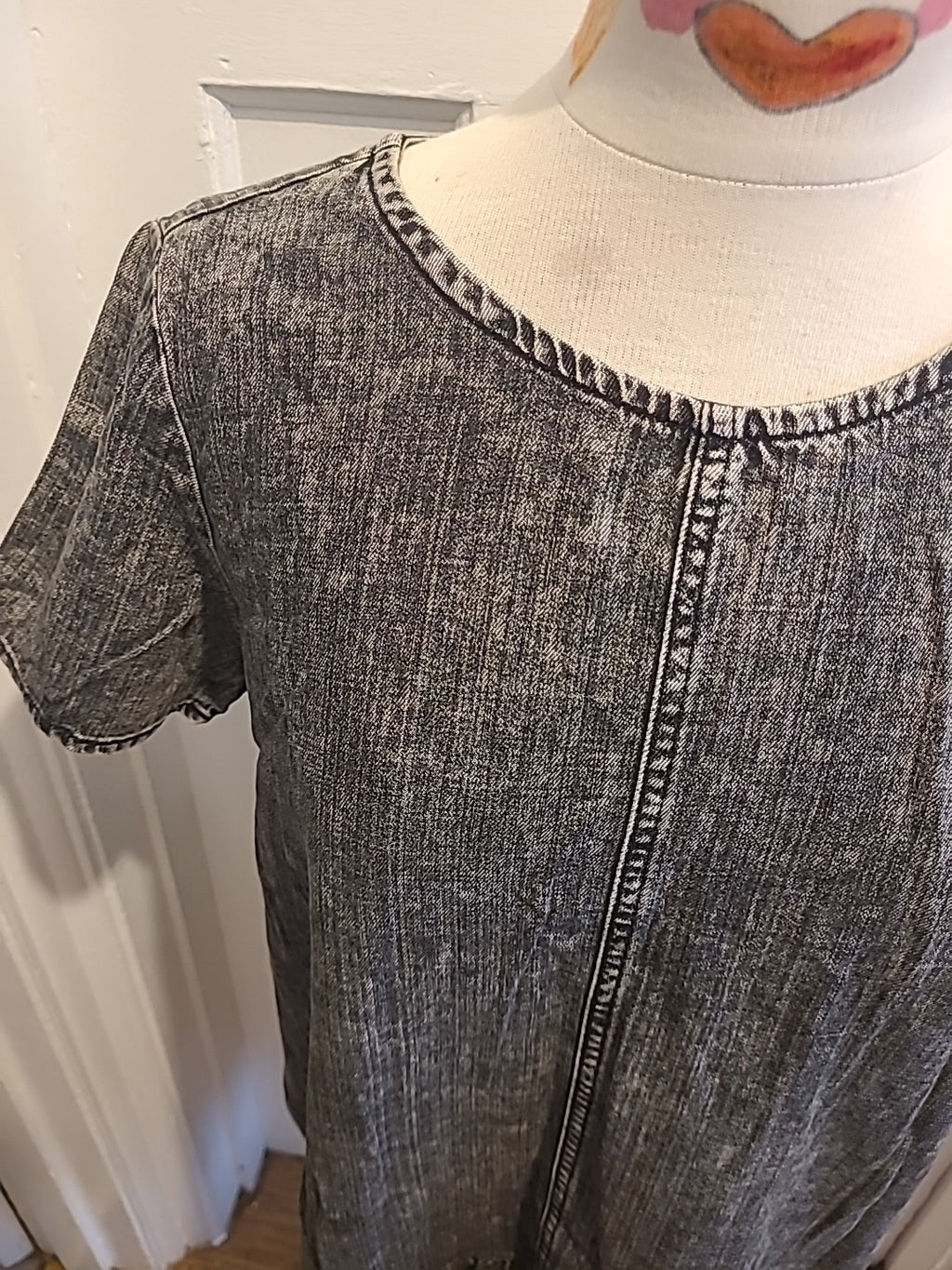 Ladies Noisy May Size Small Denim Short Sleeved Dress