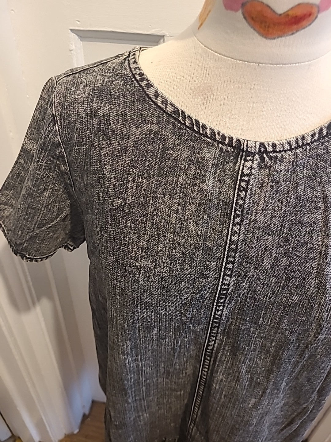 Ladies Noisy May Size Small Denim Short Sleeved Dress