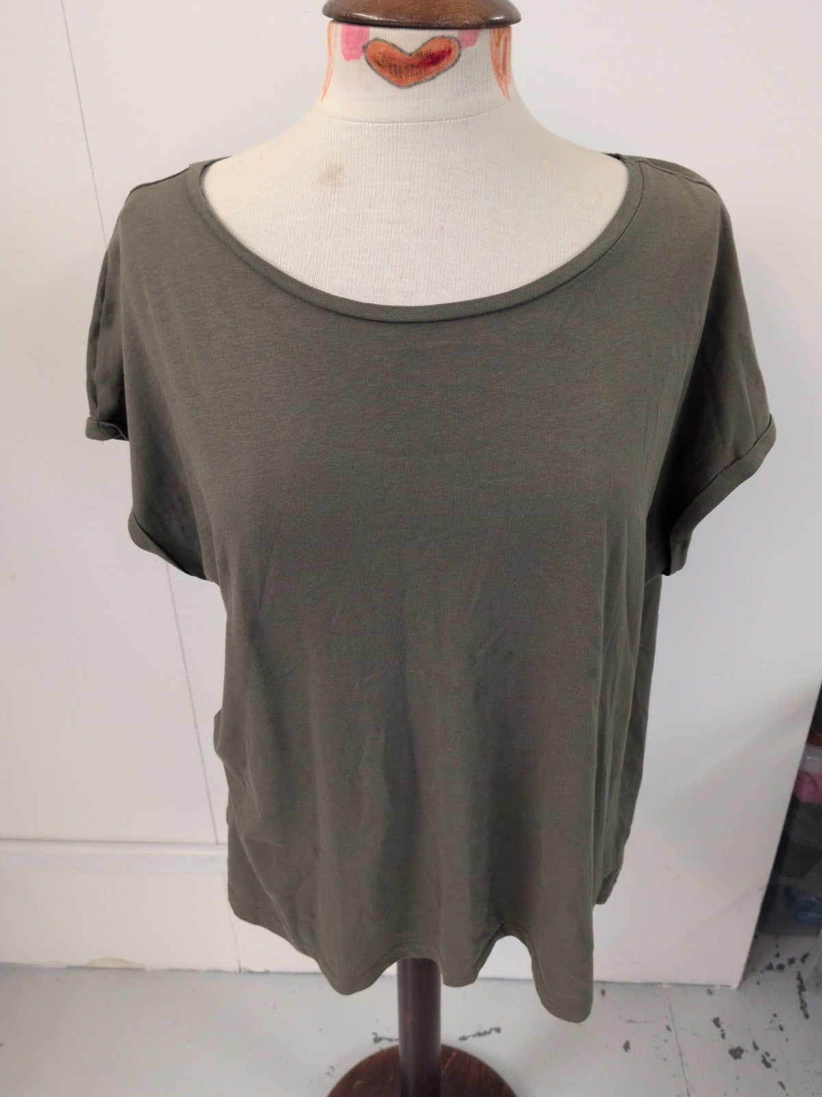 Dorothy Perkins 20 Khaki Short Sleeve T-shirt