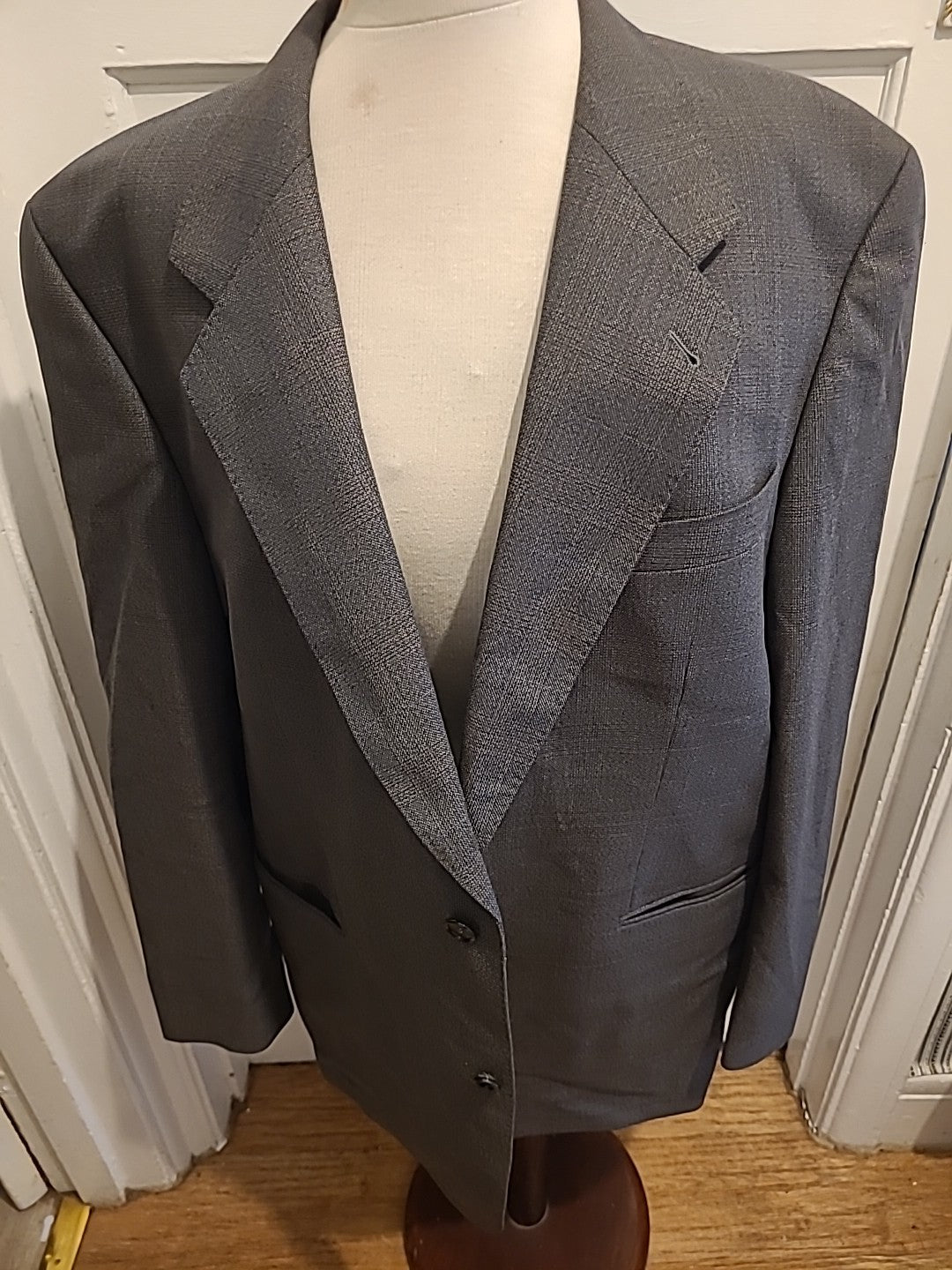Mens Max Chans Size XL Grey Padded Lined Blazer
