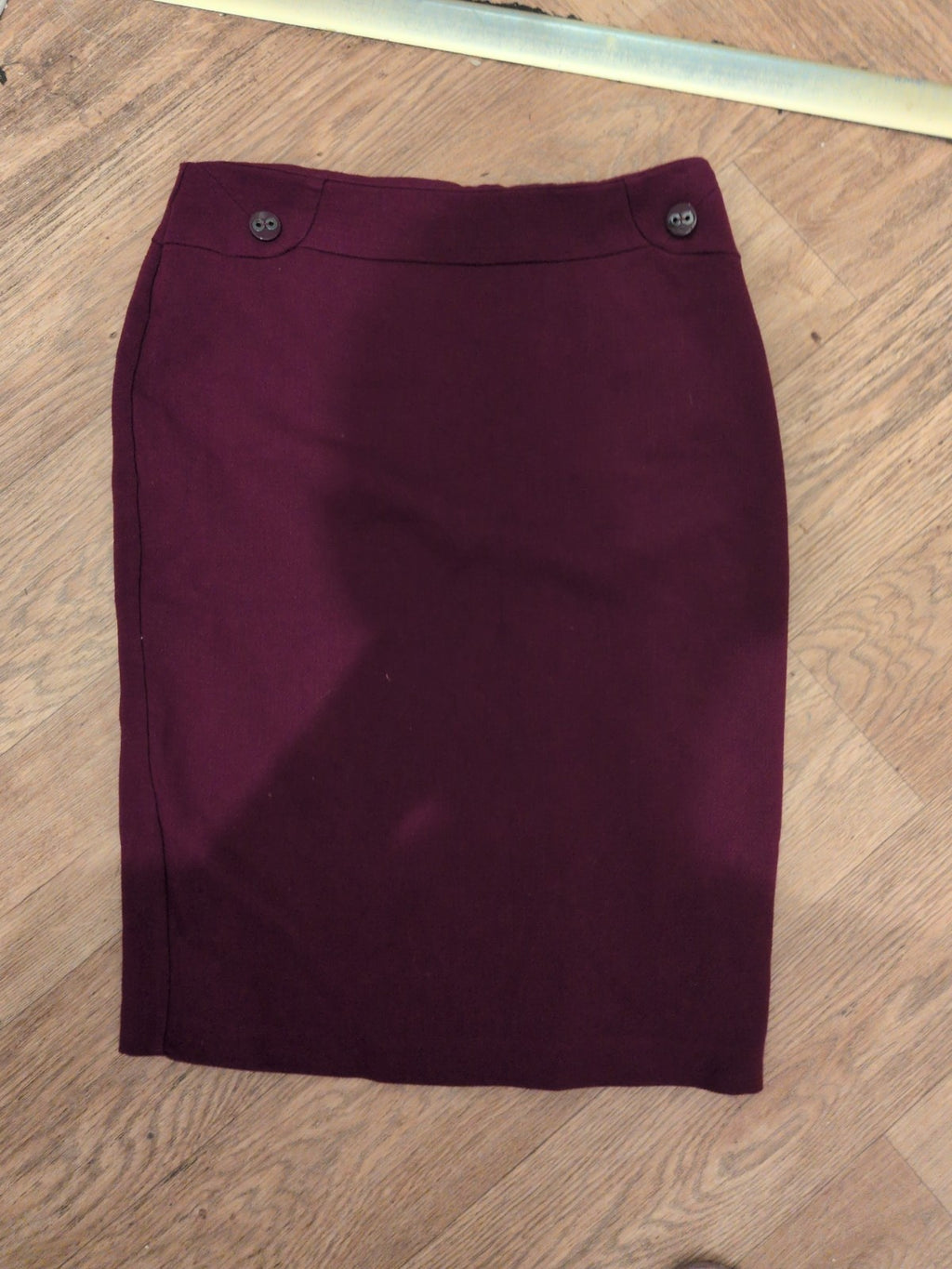 Marks And Spencer 10 Magenta Lined Knee Length Skirt