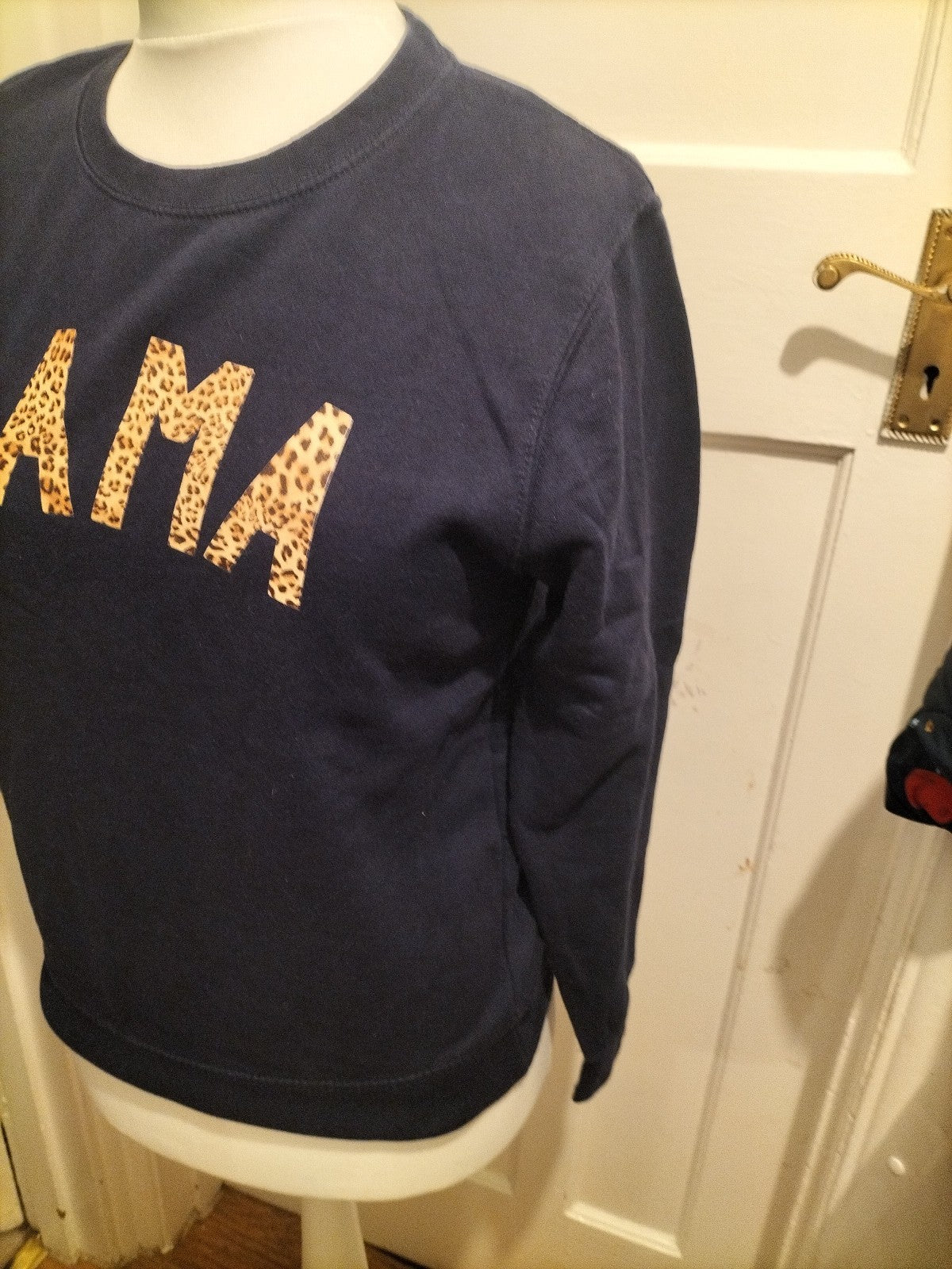 Ladies Size Small Navy "Mama" Jumper Pullover