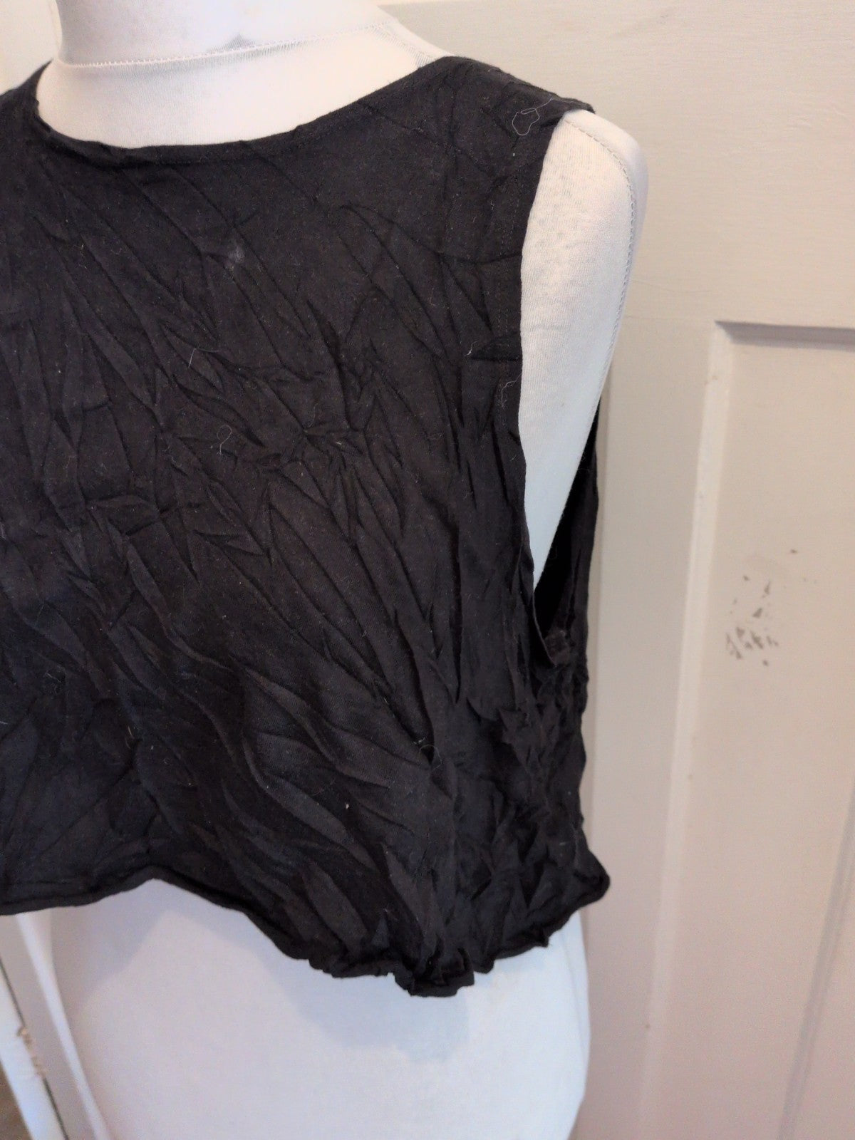 ASOS 12 Black Sleeveless Tshirt