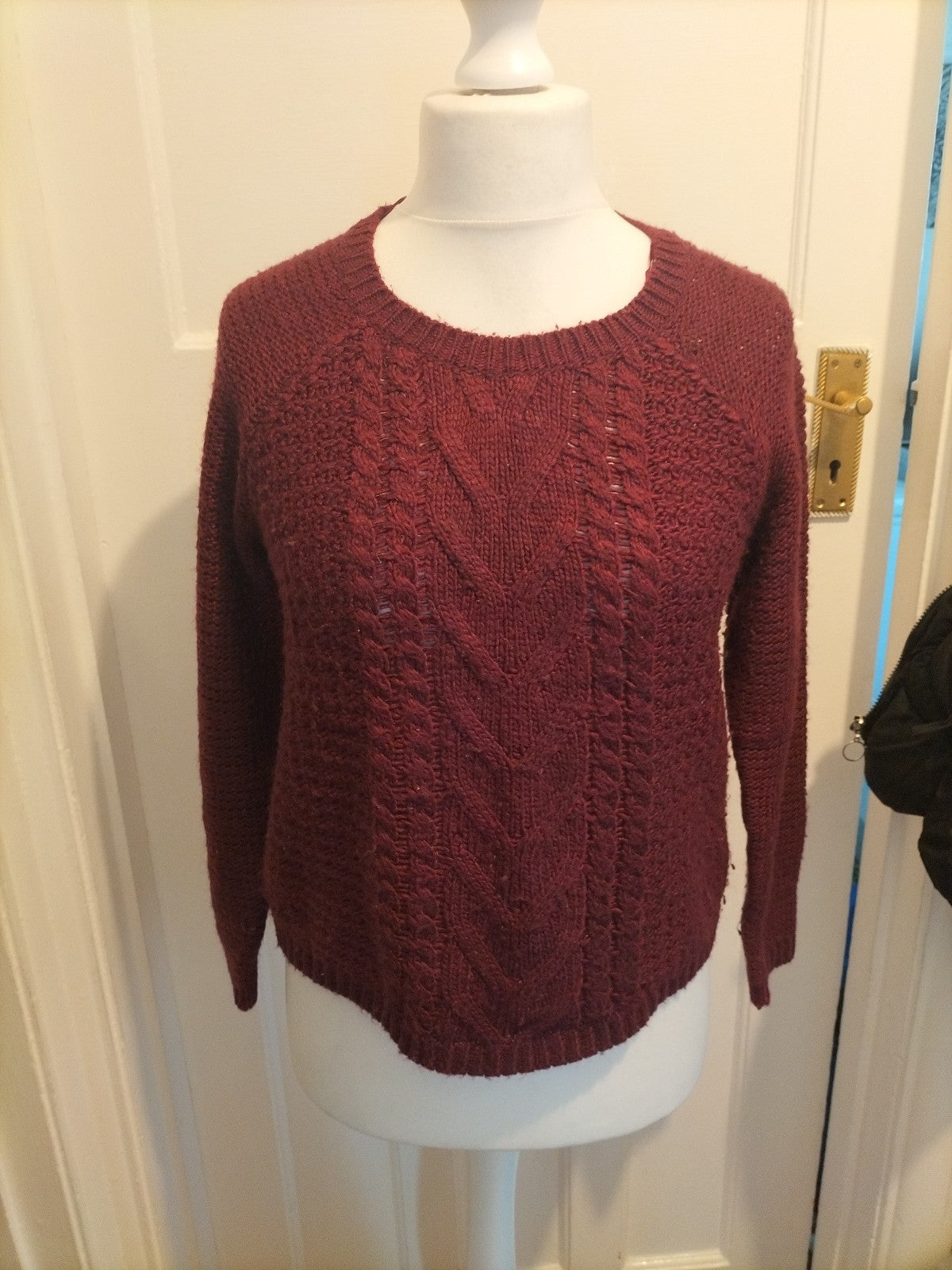 Ladies Indigo Size Small Deep Purple Knit Jumper