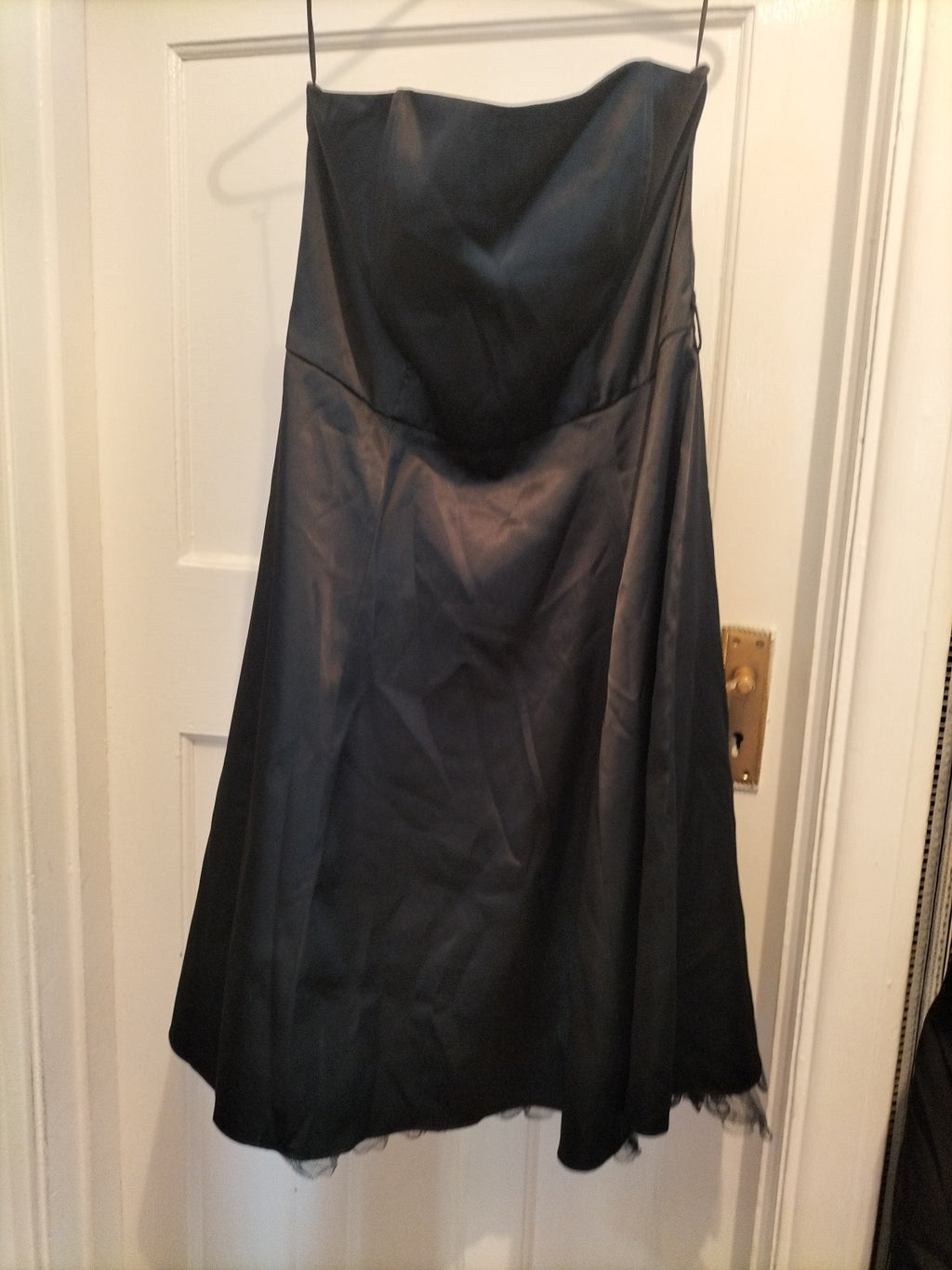 Ladies Select Size 14 Black Sleeveless Strapless Dress