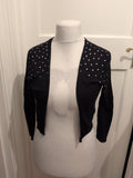 H&M Small Black Stud Diamante Blouse