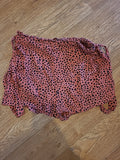 Ladies Primark Size 12 Peach Black Polkadot Elasticated Shorts