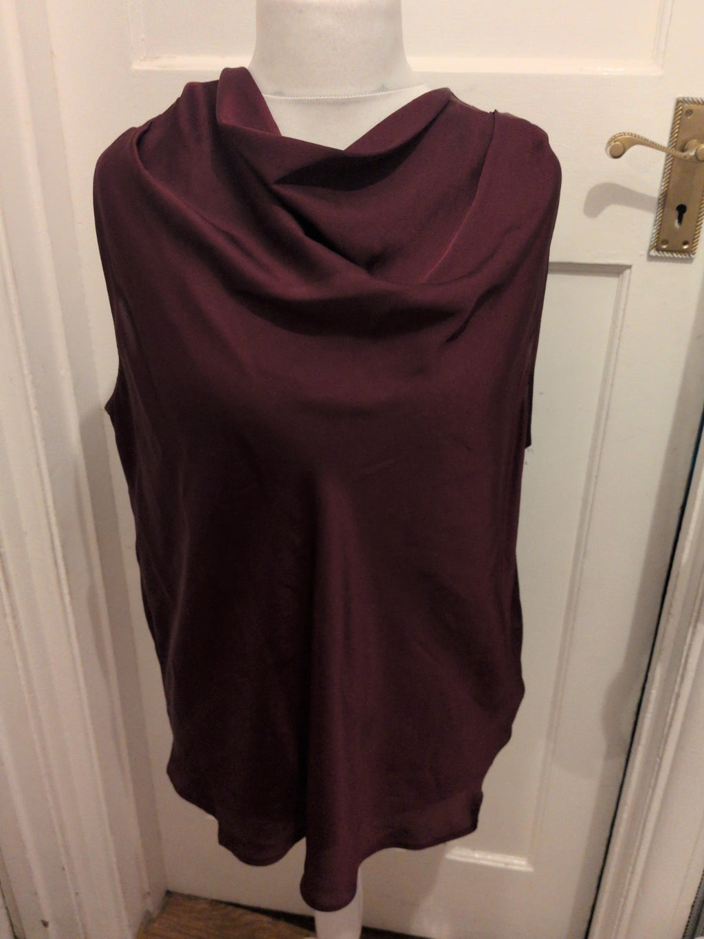 F&F 20 Dark Purple Sleeveless Blouse