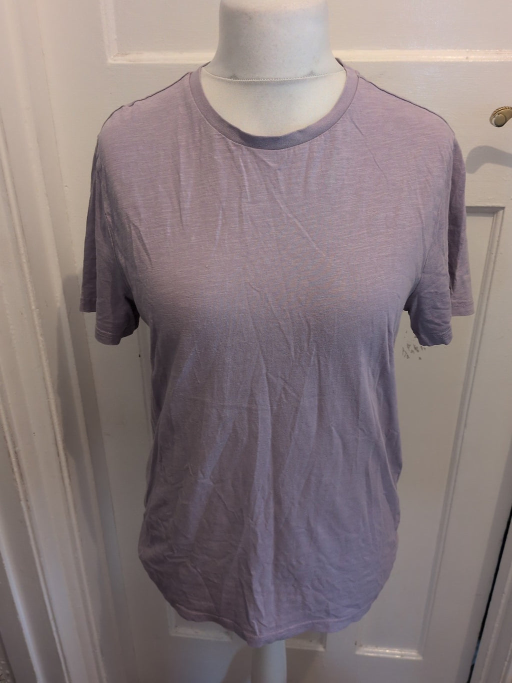 Tu Man Medium Regular Fit Lilac Short Sleeve T-shirt