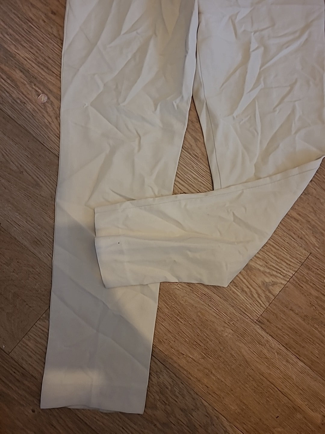Ladies Unbranded Size Small Light Yellow Trousers