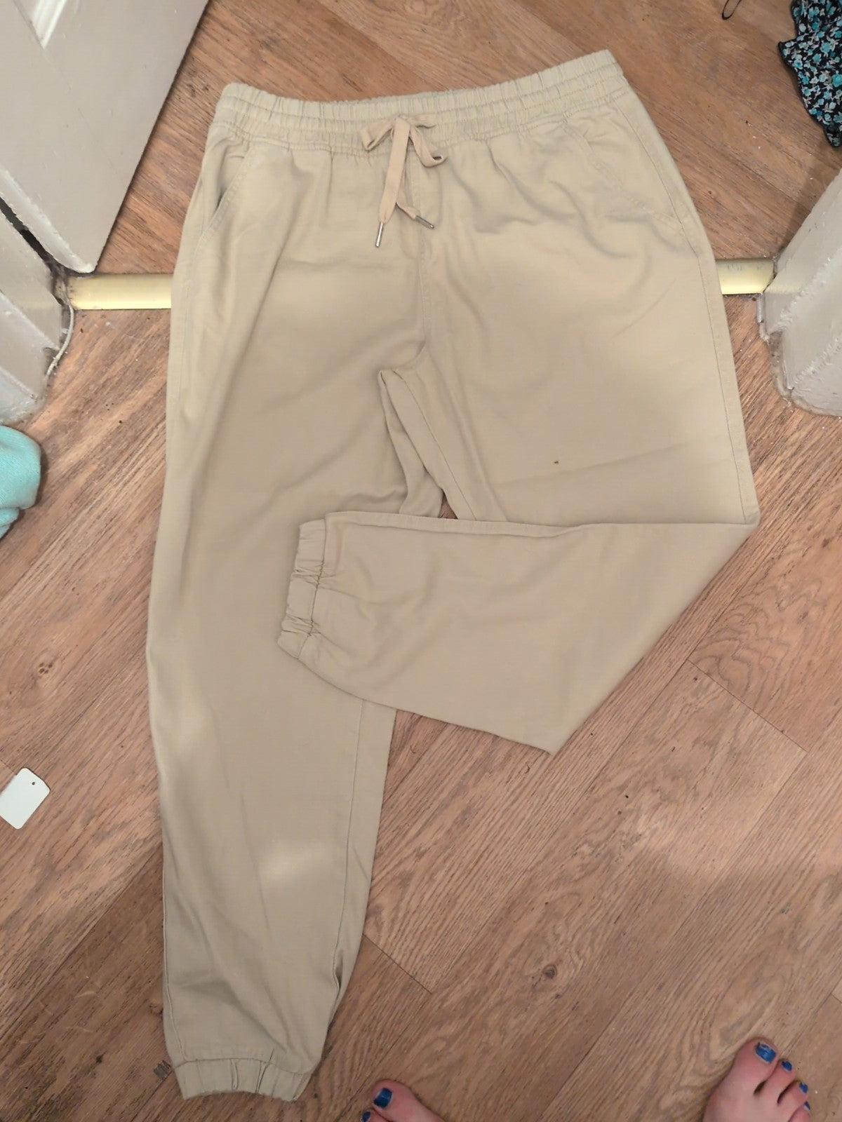 Tu 16 Beige/Natural Elasticated With Drawstring Trousers