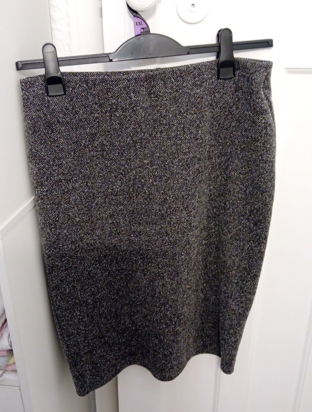 Ladies Pencil Skirt Size 12 Bonmarche Grey Fleck