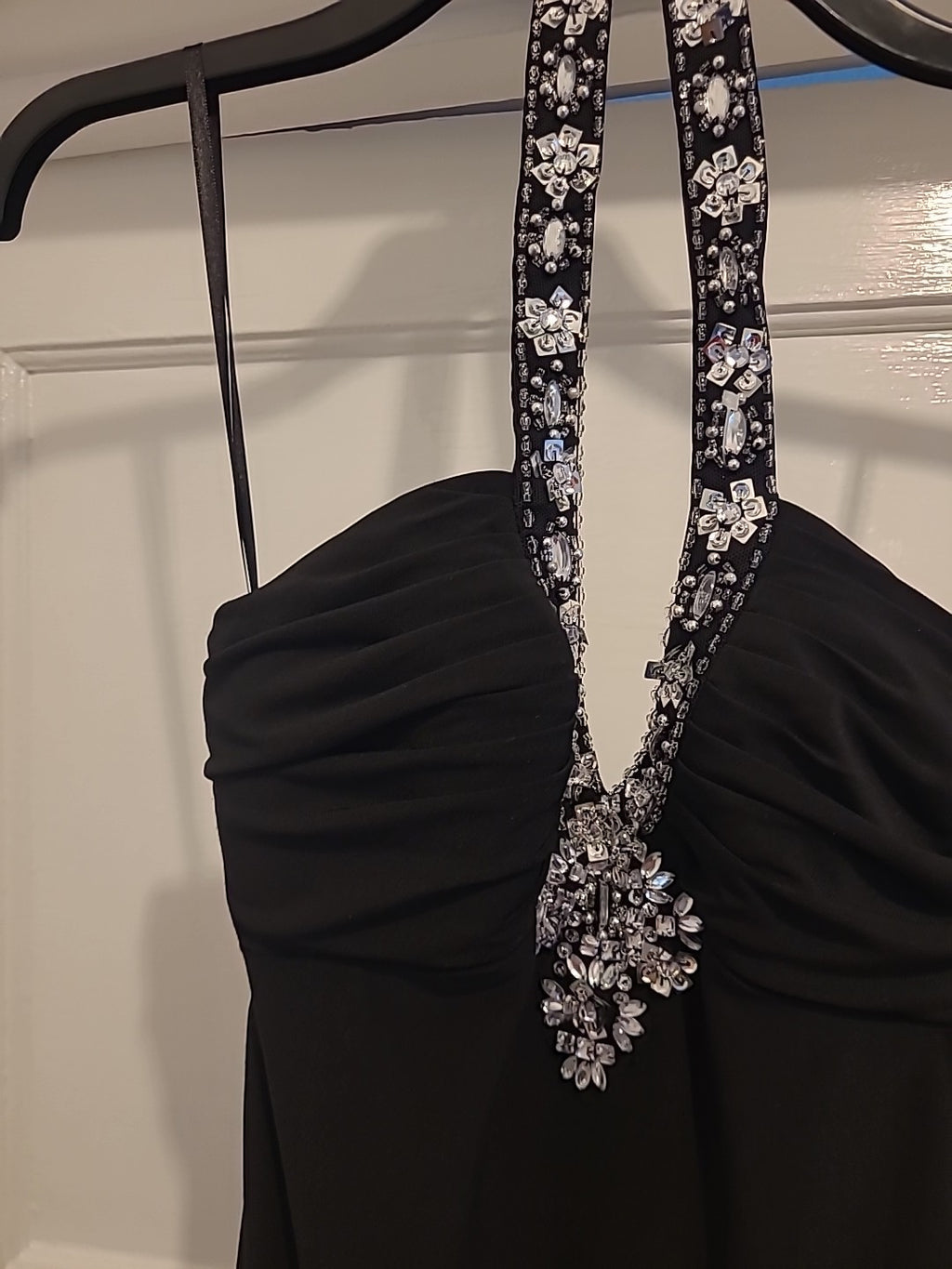 Ladies Betsy&Adam Size 6 Black Padded Bust Sleeveless Long Length Dress