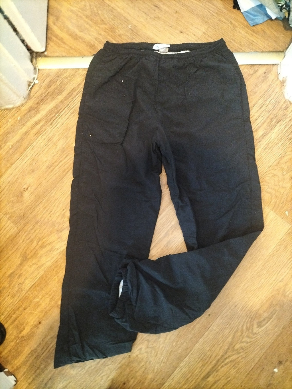 Ladies Tactel Size Large Black Elasticated Joggers