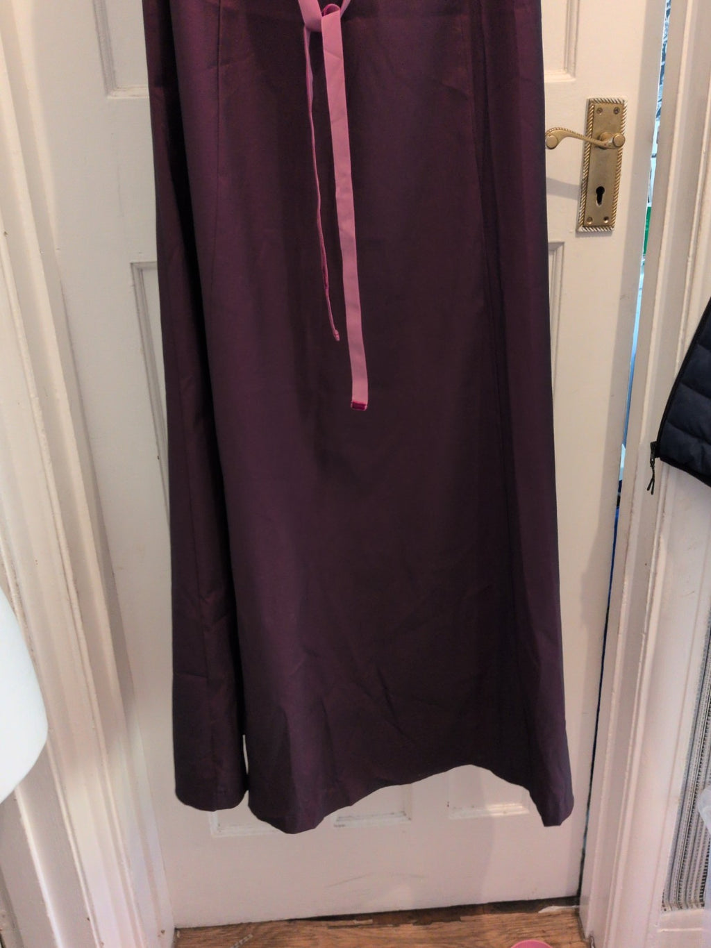Mexx 14 Deep Purple Sleeveless Strapless Dress With Corset Style Tie Back