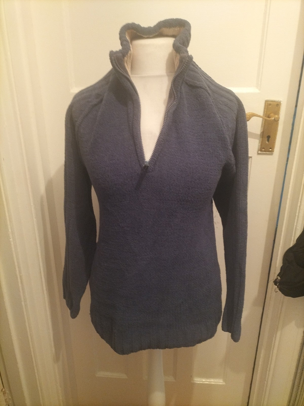Mens Wolsey Size Small Navy Pullover Jumper